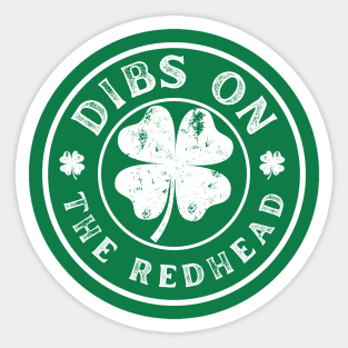 Dibs-On-The-Redhead Sticker